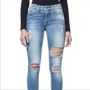 Good American Ripped Skinny Jeans